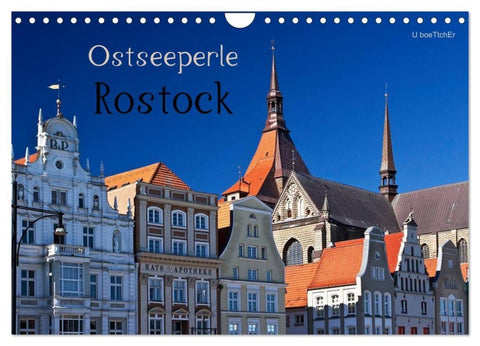 Ostseeperle Rostock (Wandkalender 2027 DIN A4 quer), CALVENDO Monatskalender