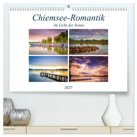 Chiemsee-Romantik (hochwertiger Premium Wandkalender 2027 DIN A2 quer), Kunstdruck in Hochglanz