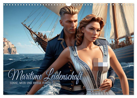 Maritime Leidenschaft - Sonne, Meer und heiße Flirts (Wandkalender 2027 DIN A3 quer), CALVENDO Monatskalender