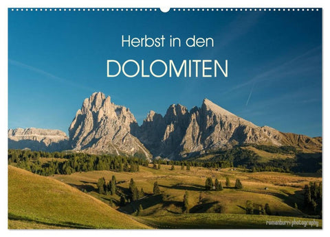 Herbst in den Dolomiten (Wandkalender 2026 DIN A2 quer), CALVENDO Monatskalender