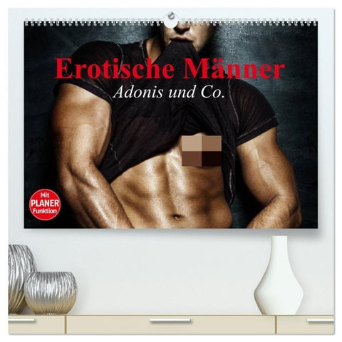 Erotische Männer. Adonis und Co. (hochwertiger Premium Wandkalender 2027 DIN A2 quer), Kunstdruck in Hochglanz