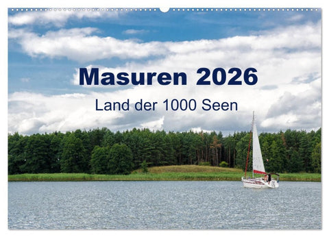 Masuren 2026 - Land der 1000 Seen (Wandkalender 2026 DIN A2 quer), CALVENDO Monatskalender