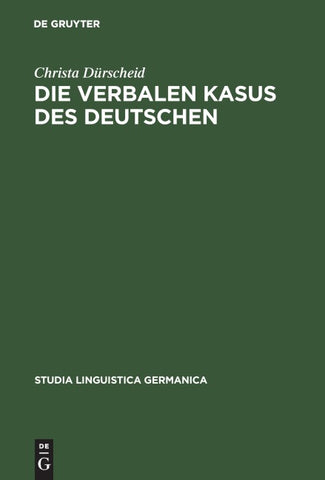 Die verbalen Kasus des Deutschen