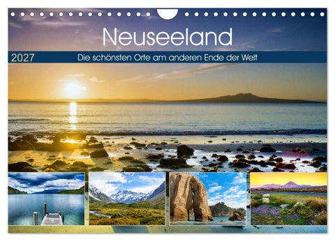 Neuseeland - Die schönsten Orte am anderen Ende der Welt (Wandkalender 2027 DIN A4 quer), CALVENDO Monatskalender