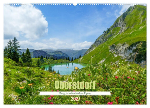 Oberstdorf - Bergparadies in den Alpen (Wandkalender 2027 DIN A2 quer), CALVENDO Monatskalender
