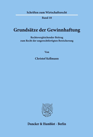 Grundsätze der Gewinnhaftung.