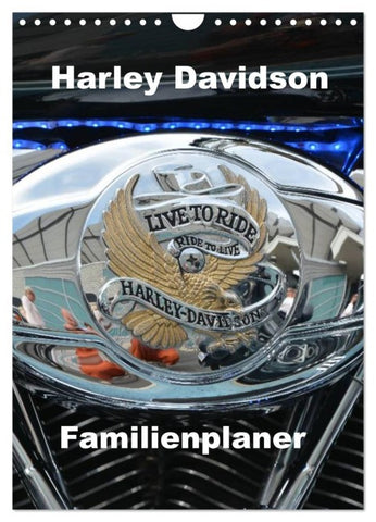 Harley Davidson Familienplaner (Wandkalender 2026 DIN A4 hoch), CALVENDO Monatskalender