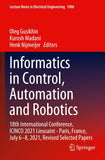 Informatics in Control, Automation and Robotics