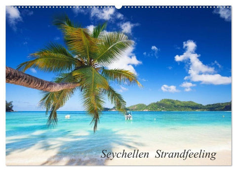 Seychellen Strandfeeling (Wandkalender 2027 DIN A2 quer), CALVENDO Monatskalender