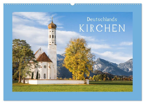 Deutschlands Kirchen (Wandkalender 2027 DIN A2 quer), CALVENDO Monatskalender