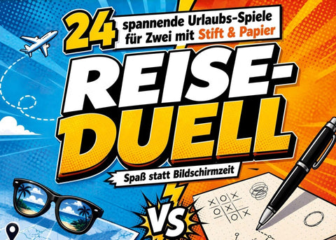 Reise-Duell: 24 spannende Urlaubs-Spiele für Zwei mit Stift & Papier - Spaß statt Bildschirmzeit