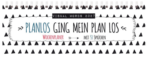 Tischquerkalender Visual Words 2027