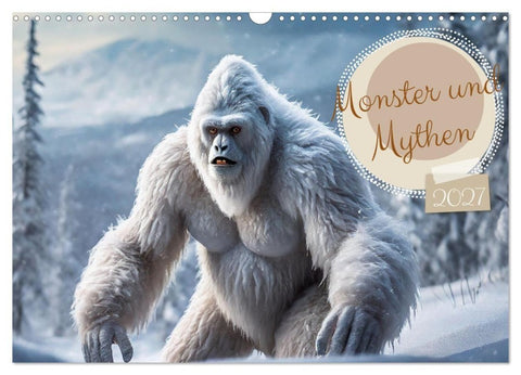 Monster & Mythen (Wandkalender 2027 DIN A3 quer), CALVENDO Monatskalender
