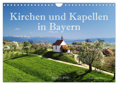 Kirchen und Kapellen in Bayern (Wandkalender 2026 DIN A4 quer), CALVENDO Monatskalender