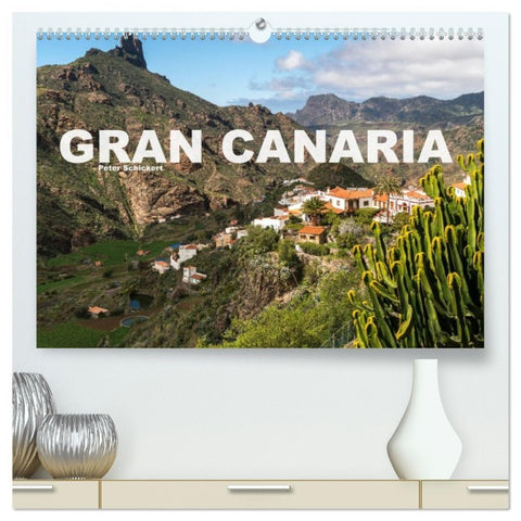 Gran Canaria (hochwertiger Premium Wandkalender 2026 DIN A2 quer), Kunstdruck in Hochglanz