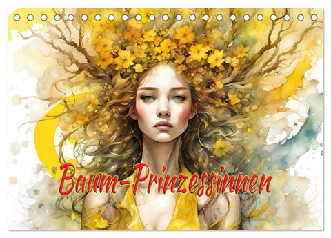 Baum-Prinzessinnen (Tischkalender 2027 DIN A5 quer), CALVENDO Monatskalender