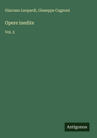 Opere inedite