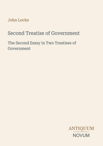 Second Treatise of Government