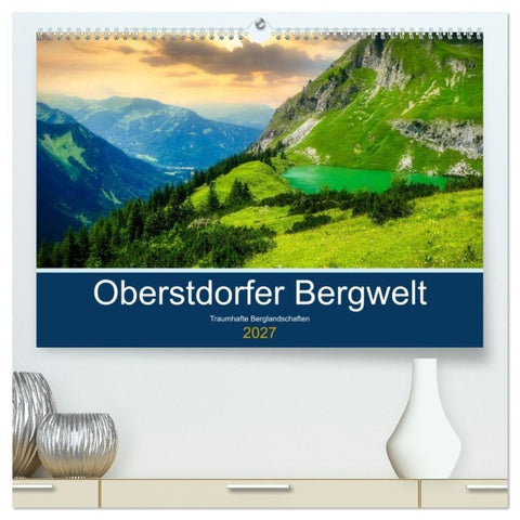 Oberstdorfer Bergwelt (hochwertiger Premium Wandkalender 2027 DIN A2 quer), Kunstdruck in Hochglanz