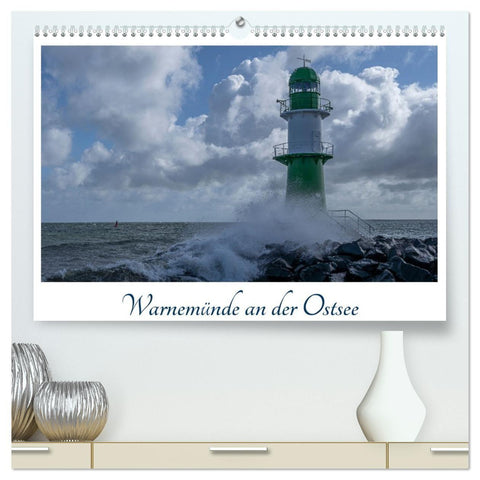 Warnemünde an der Ostsee (hochwertiger Premium Wandkalender 2027 DIN A2 quer), Kunstdruck in Hochglanz