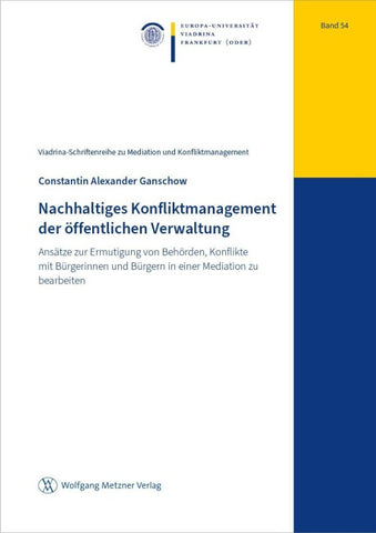 Nachhaltiges Konfliktmanagement der öffentlichen Verwaltung