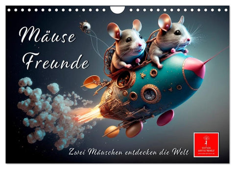 Mäuse Freunde (Wandkalender 2027 DIN A4 quer), CALVENDO Monatskalender