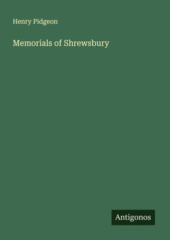 Memorials of Shrewsbury