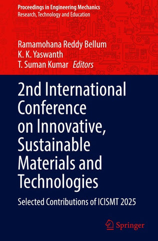 2nd International Conference on Innovative, Sustainable Materials and Technologies