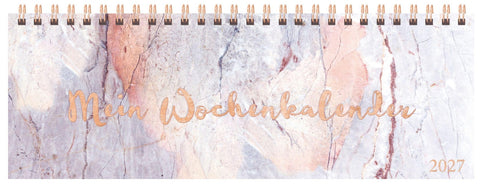 Tischquerkalender Marble 2027