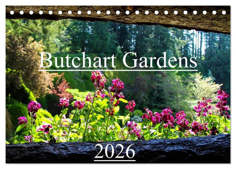 Butchart Gardens 2026 (Tischkalender 2026 DIN A5 quer), CALVENDO Monatskalender