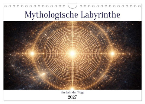 Mythologische Labyrinthe (Wandkalender 2027 DIN A4 quer), CALVENDO Monatskalender