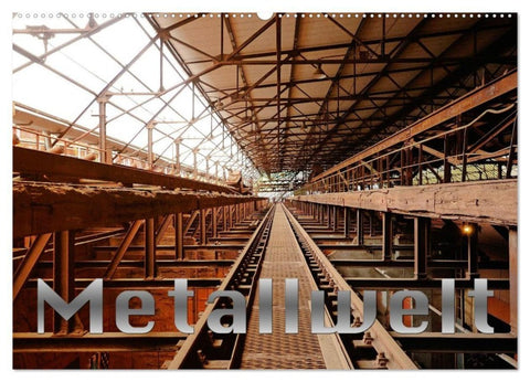 Metallwelt (Wandkalender 2027 DIN A2 quer), CALVENDO Monatskalender