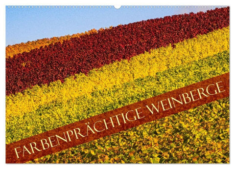 Farbenprächtige Weinberge (Wandkalender 2027 DIN A2 quer), CALVENDO Monatskalender