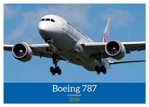 Boeing 787 Kalender (Tischkalender 2026 DIN A5 quer), CALVENDO Monatskalender
