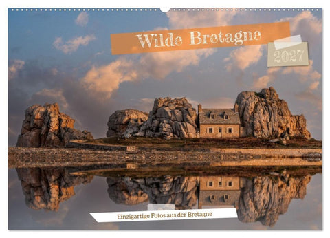 Wilde Bretagne (Wandkalender 2027 DIN A2 quer), CALVENDO Monatskalender