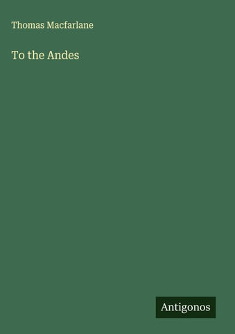 To the Andes