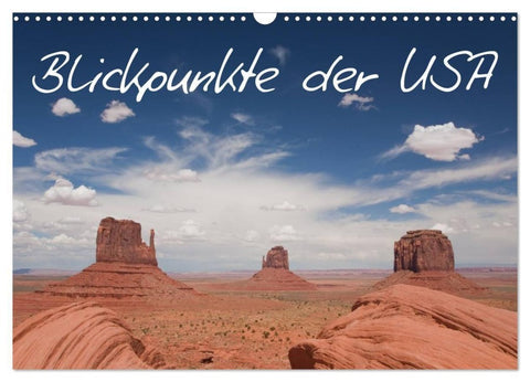 Blickpunkte der USA (Wandkalender 2027 DIN A3 quer), CALVENDO Monatskalender