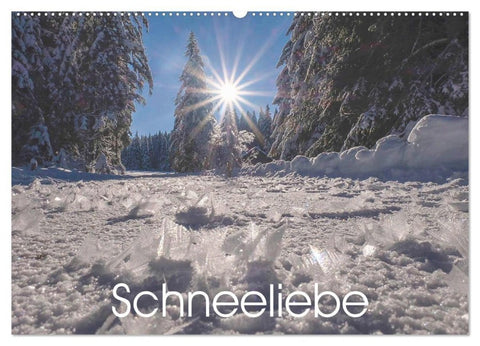 Schneeliebe (Wandkalender 2027 DIN A2 quer), CALVENDO Monatskalender