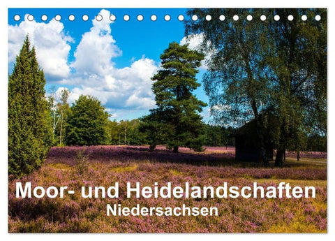 Moor- und Heidelandschaften Niedersachsen (Tischkalender 2027 DIN A5 quer), CALVENDO Monatskalender