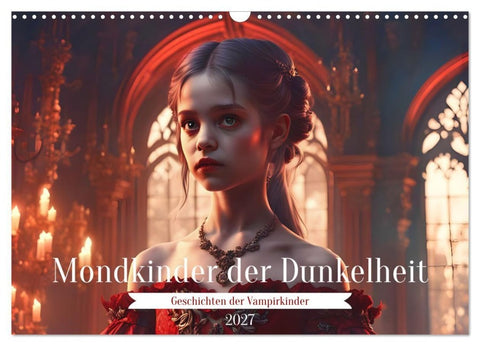 Mondkinder der Dunkelheit (Wandkalender 2027 DIN A3 quer), CALVENDO Monatskalender