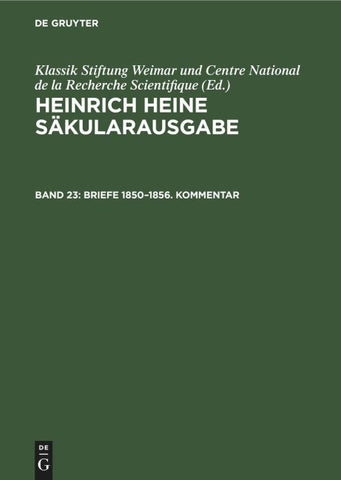 Briefe 1850–1856. Kommentar