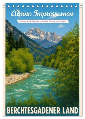 Alpine Impressionen Berchtesgadener Land (Tischkalender 2027 DIN A5 hoch), CALVENDO Monatskalender