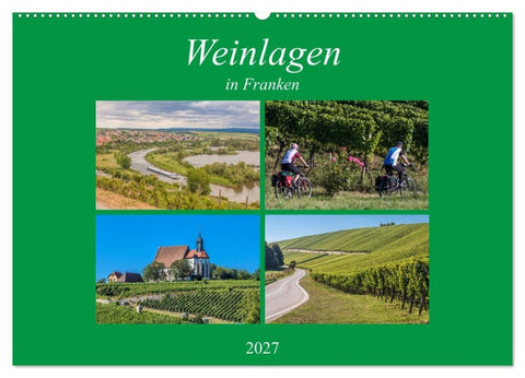 Weinlagen in Franken (Wandkalender 2027 DIN A2 quer), CALVENDO Monatskalender