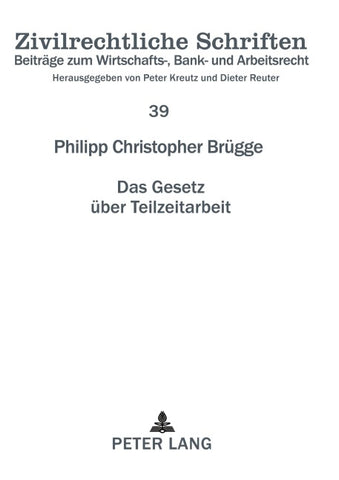 Das Gesetz über Teilzeitarbeit