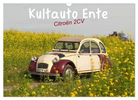 Kultauto Ente Citroën 2CV (Wandkalender 2027 DIN A3 quer), CALVENDO Monatskalender