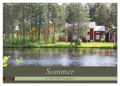 Sommer in Schwedens Lappland (Wandkalender 2027 DIN A3 quer), CALVENDO Monatskalender