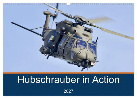 Hubschrauber in Action (Wandkalender 2027 DIN A2 quer), CALVENDO Monatskalender
