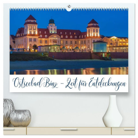 Ostseebad Binz - Zeit für Erholung (hochwertiger Premium Wandkalender 2026 DIN A2 quer), Kunstdruck in Hochglanz