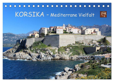 Korsika - Mediterrane Vielfalt (Tischkalender 2026 DIN A5 quer), CALVENDO Monatskalender