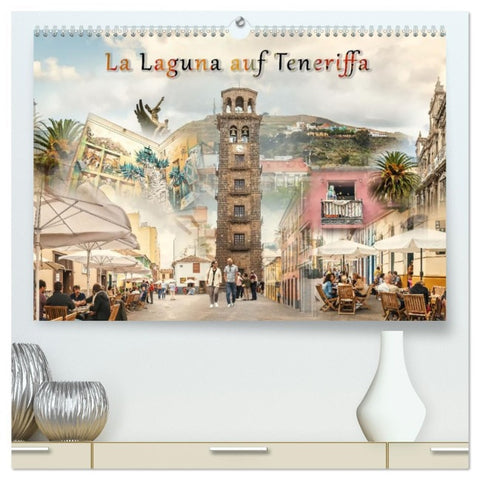 La Laguna auf Teneriffa (hochwertiger Premium Wandkalender 2026 DIN A2 quer), Kunstdruck in Hochglanz